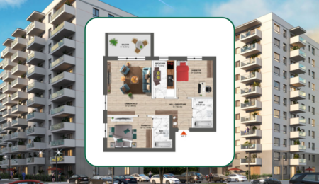 Prezentare apartament 3 camere de vanzare Bucuresti, GREENFIELD Băneasa